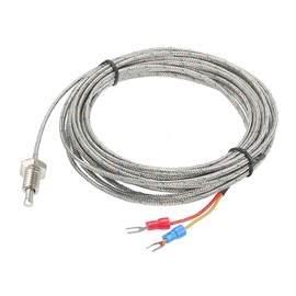 MECCANIXITY Temperature Sensor M8 Screw Temperature Probes Thermocouple J Type 16ft 0 to 750°C(32 to 1382°F)