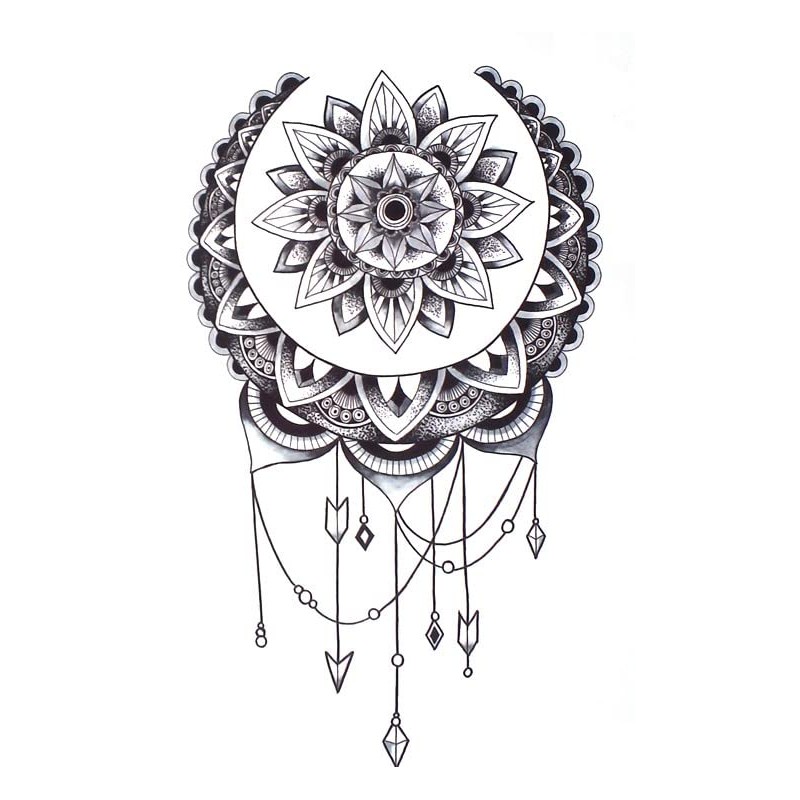 Butterfly Tattoo Moon Tattoo Roses Tattoo Fake Tattoos TBS 3