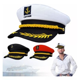 Nemuri Gorra De Marinero Azul Marino Gorra De Capitán Transpirable