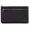 Leather Bank Bag with Zip Wallet Document Folder Letter Folder,