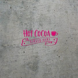 ANGDEST CLUB Decal Stickers of Hot Cocoa (Pink) Premium Waterproof Vinyl Decal Stickers for Laptop Phone Accessory Helmet Car Window Mug Tuber Cup Door Wall Decoration ANDSKUSd78944PI070722