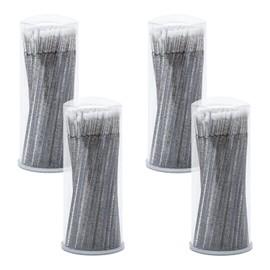 G2PLUS 400PCS Micro Applicators Brushes, Crystal Black Disposable Disposable Micro Applicators, Eyelash Extension Swabs for Eyelashes Extensions, Crafting