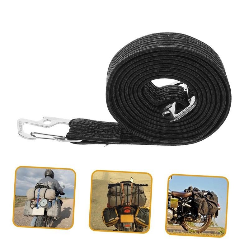 CHILDWEET Motorcycle Bicycle Straps High Stretch Elastic Bungee Cords Flat