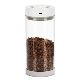 YINDUZ Automatic Vacuum Coffee Canister, 1.35L Airtight Coffee Canister for 18oz Coffee Beans, One-Button Operation & Date Tracker, Coffee & Food Storage Container, Coffee Bar Accessories, Gifts