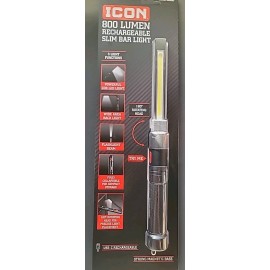 ICON 59103 800 Lumen LED Rechargeable Magnetic Handheld Foldable Slim Work Light