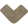 Allure Corner Shower Mat – 100% Cotton L-Shaped Bath Mat