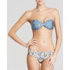 Zimmermann Porcelain Quilted Triangle Bikini Set Mismatched US 6-8,AU 2,UK