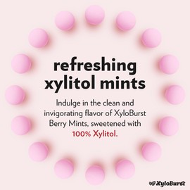Xyloburst - Xylitol Mints | Sugar Free Breath Mint for Oral Health | Gluten Free, Vegan, Keto Friendly | Aspartame Free Mints | Berry | 1000 Count Bag