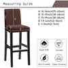 KELUINA Bar Stool Covers, Stretch Removable Washable Slipcover for Short