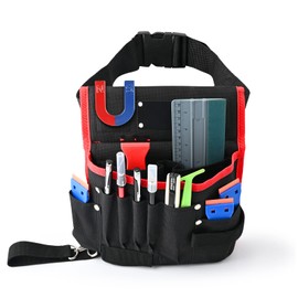 EHDIS Tool Pouch Auto Wrap Vinyl Film Install Tool Bag Utility Gadget Belt Waist Bag Waterproof Oxford with Multi Pocket for Car Tools