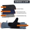 eperfect2012 Animal Handling Gloves Bite Proof Leather Sleeve Dog Cat