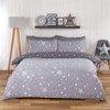 Dreamscene Galaxy Stars Duvet Cover with Pillowcase Kids Reversible Charcoal