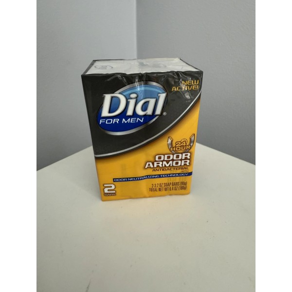 Dial For Men Odor Armor Antibacterial Bar Soap 2 Pack