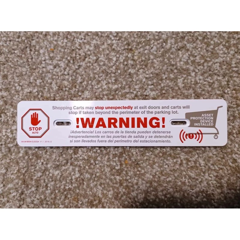 Anti Theft Device On Shopping Carts - Asset Protection Device