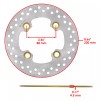 Caltric 2 Front Rear Brake Disc Rotor W/ Pads for