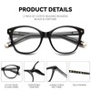 Kafirlo Cat Eye Reading Glasses for Women Men CatEye Anti