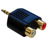 Cable-Core 3.5mm Jack to 2 x RCA female Phono connector plug