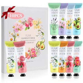 Hand Cream Trabajo,Crema de Manos Hidratante 10pcs, Hidratante Diaria Con Fragancia Vegetal Manoss,Colección De Cremas De Manos Profundamente Hidratan