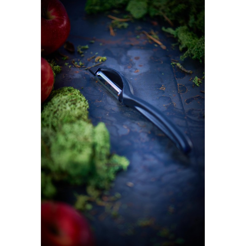 Dick 82522002 Serrated Peeler, Black