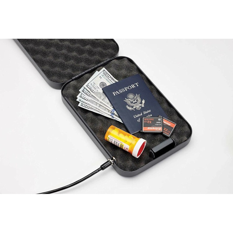 SnapSafe Lock Box Combination Lock Portable Travel Gun Safe Case