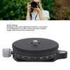 Camera Panoramic Panning Base with Level 60MM Aluminum Alloy CNC