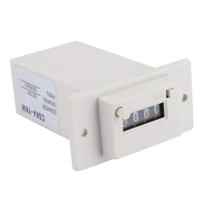 Pulse Counter CSK4-YKW Electromagnetic Counter, 4-Digit, 0-99999, Industrial Sum Counter,