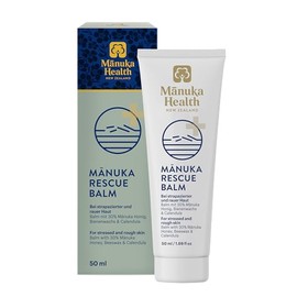 Manuka Health Manuka Rescue Balm - Medical Grade Manuka Honey Wound Care with Aloe, Beeswax & Calendula – Fast Acting, Long Lasting Care for Stressed & Rough Skin, 1.69oz​