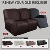 molasofa Recliner Sofa Covers - 8 Pieces Stretch Leather Like
