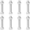 8 PCS Stainless Steel Square Head Bolts Screws (M6*35mm)