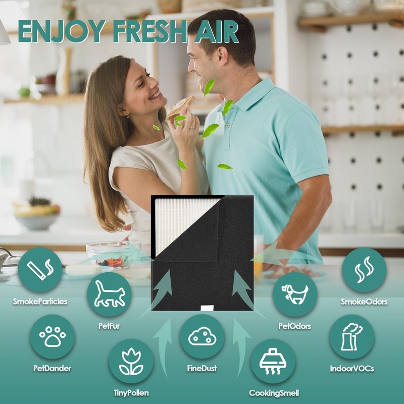 Idylis Air Purifier Replacement Filter D for Filtrete and Idylis