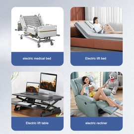 ANKROYU Lifting Bed Controller, 6 Button Remote Hand Control Controller with 8 Pin Plug, Power Recliner Remote Hand Control for Lifting Chair Electric Sofa