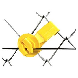 Electric Fencing Insulator, Chain Link and U-Post, Yellow, 25-Pk.25