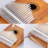Nabance Kalimba 17 Keys Thumb Piano with Study Instructions Tuning