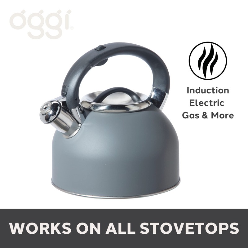 OGGI Tea Kettle for Stove Top - 64oz / 1.9lt,