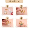 HaiFafafaing Bouquet Charms For Wedding Memory Gold Wedding Bouquet Photo
