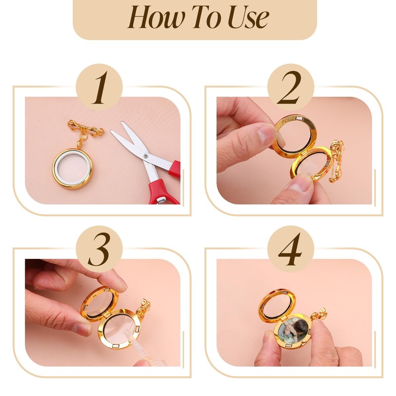 HaiFafafaing Bouquet Charms For Wedding Memory Gold Wedding Bouquet Photo