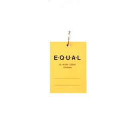Life word card A7 equal P320 °C Yellow