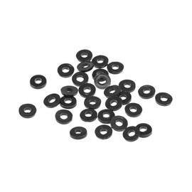 uxcell Rubber Flat Washers 7mm OD 3mm ID 1.2mm Thickness for Faucet Pipe Water Hose, Pack of 30