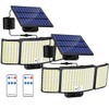 Solar Lights Outdoor, 328 LED Solar Powered Security Light with