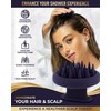 BEAUXSOI Silicone Shampoo Brush & Scalp Exfoliator Hair Massager for
