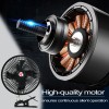 XUKEY 8inch 24V Car Oscillating Clip On Fan Rotatable Cooler
