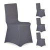 Relaxdays Chair Covers, Set of 4, Universal Stretch Chair Cover,