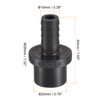 sourcing map PVC Pipe Fitting 10mm Barbed x 20mm OD
