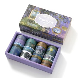 Auguro 18 Rolls Washi Tape Set Art washi Tape for Crafts and Journaling Scrapbooking Supplies Scrapbook Tape Decorative washi Tape for Scrapbooking