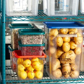 APLSS NSF 4-Tier Green-Epoxy Storage Shelves, 14"x48"x63", Moist&Dry Enviroments, Commercial Heavy Duty Steel Wire Shelving Unit, 800lbs Per Shelf, Walk-in Cooler&Freezer Kitchen