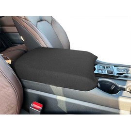 Car Console Covers Plus Made in USA Designed for Honda Pilot 2023-2026, Honda Passport 2024-2026 & Honda Ridgeline 2024-2026 Neoprene Auto Armrest Center Console Cover Protector (H5) Black