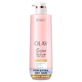 Olay New Olay Super Serum Body Wash for Extra Dry Skin, 18.5 fl oz