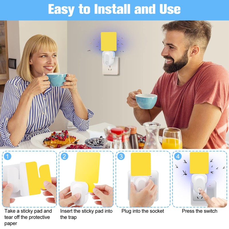 Pestvanish Flying Insect Trap Refill Kit - 6 PCS Yellow