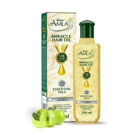 Dabur Amla Luxe Hair Oil | 200 ml | Lightweight Hair Oil | Nourishes & Conditions Hair | Amla & 22 Essential Oils | Dermatologically Tested & Vegan | 97% Natural