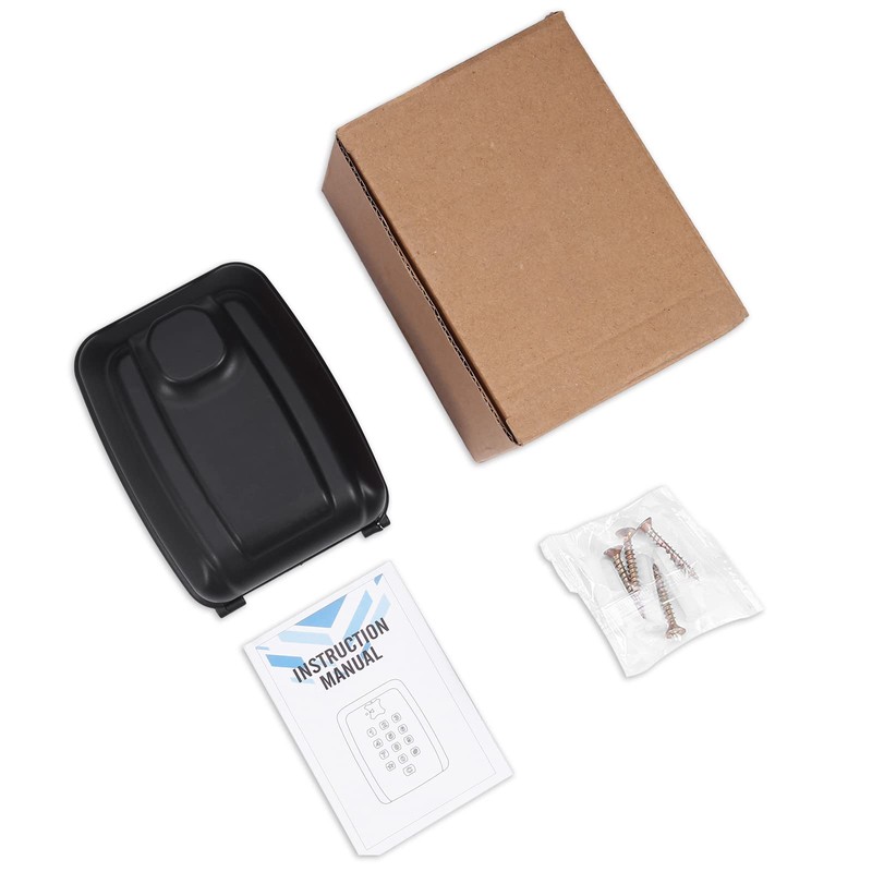 AMIR Key Lock Box for Outside, Wall Mounted Lockbox, 12-Digit